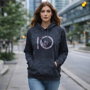 Ten Tree Organic Cotton Blend Graphic Hoodie Sweatshirt | Eco Casual Pullover
